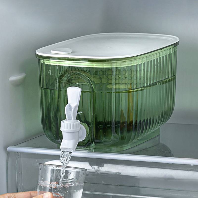 1pc Cold Kettle With Faucet Large Capacity Refrigerator Water Jug Beverage  Dispenser Lemonade Bottle Summer Cool Water Bucket